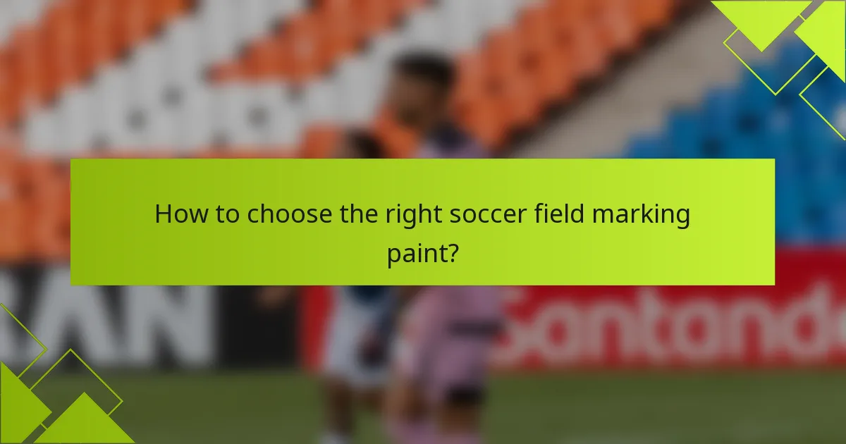 How to choose the right soccer field marking paint?